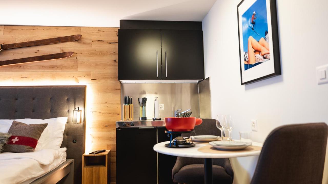 Wunderstay Alpine 403 Centric Studio Balcony/View Davos Exteriér fotografie
